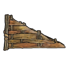 Triangular Wall (Bark)