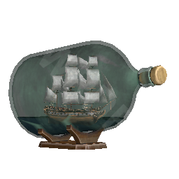 Frigate in a Bottle (Water)
