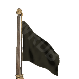 Simple Black Flagpole