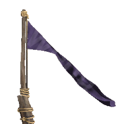 Simple Purple Flagpole