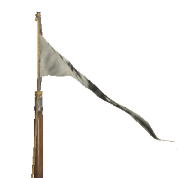 Fine White Flagpole