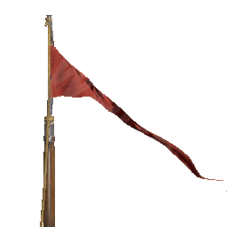 Fine Red Flagpole