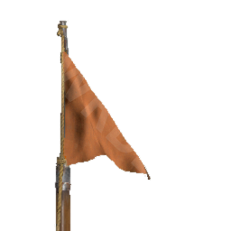 Fine Orange Flagpole