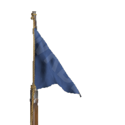 Fine Blue Flagpole