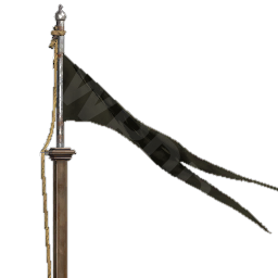 Elegant Black Flagpole