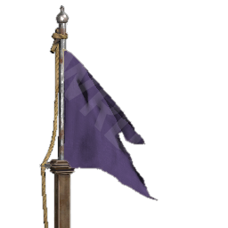 Elegant Purple Flagpole