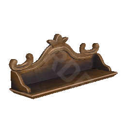 Luxurious Shelf with a Crown