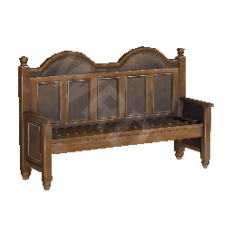Elegant Bench with Backrest