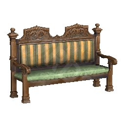 Luxurious Bench with Backrest