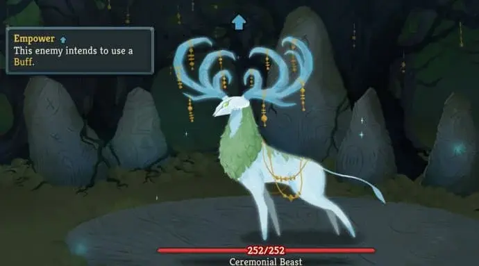 Slay the Spire 2 boss encounter featuring Ceremonial Beast