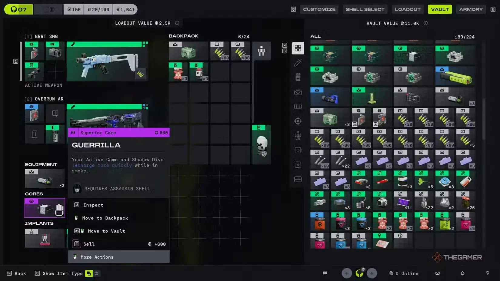 Assassin Loadouts