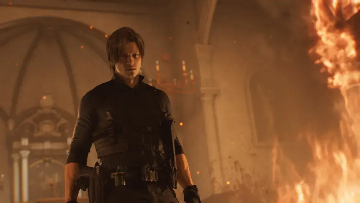 Leon in fire