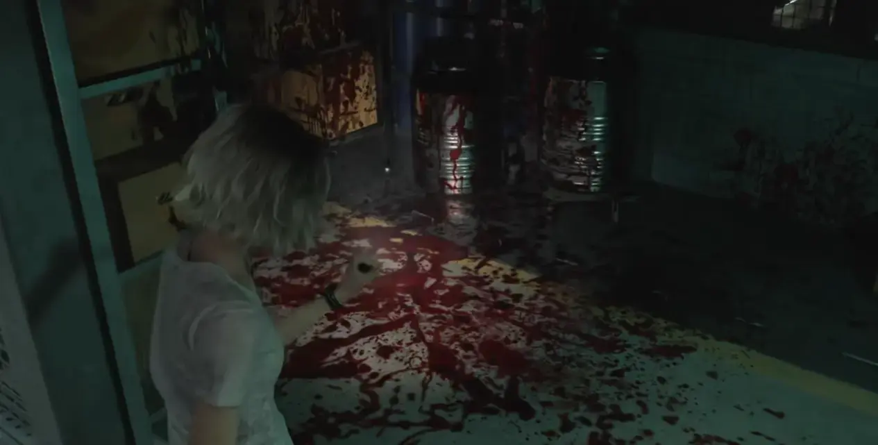 Laser microscope in the Blood Lab of Resident Evil Requiem