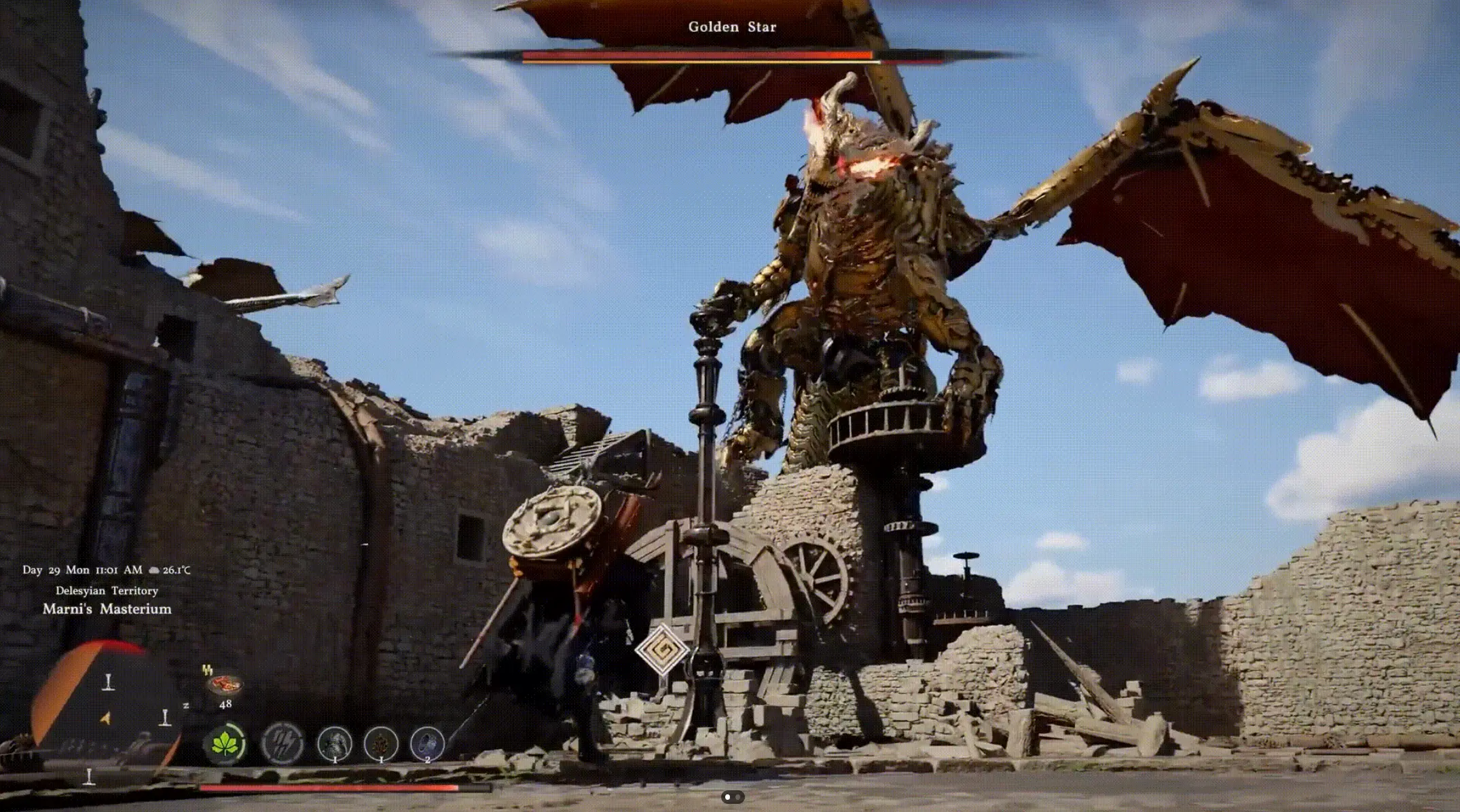 Wyvern's Sanctum dungeon entrance and mountain location in Crimson Desert