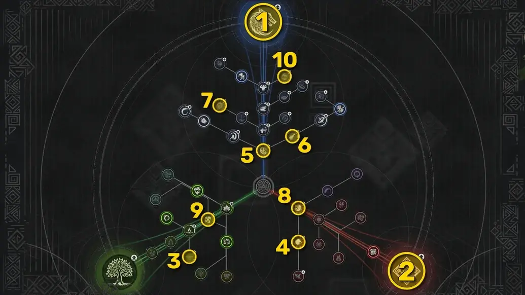 Boss fight arena showing skill observation farming locations in Crimson Desert
