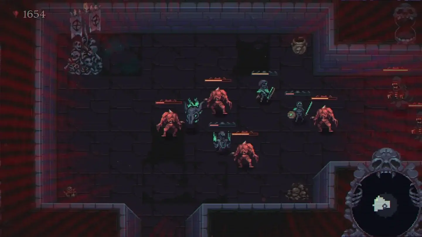 Skull Horde combat screenshot