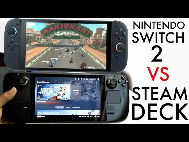 Nintendo Switch 2 and Steam Deck side by side comparison