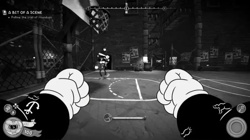 Throw barrel at net