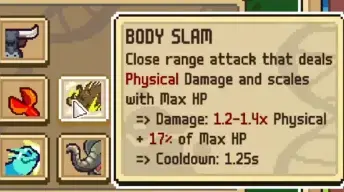 Body Slam and Revenge evolution choices