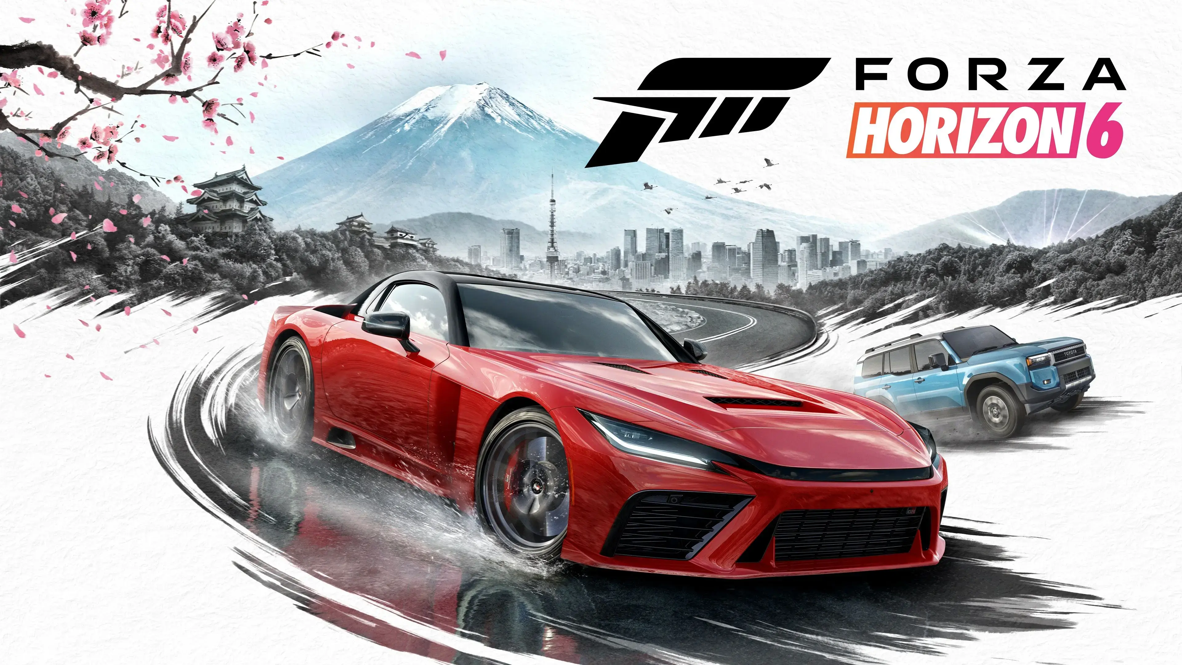Forza Horizon 6 gameplay showing Tokyo open world racing