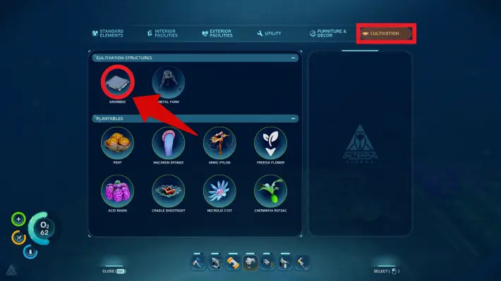 Cultivation Tab