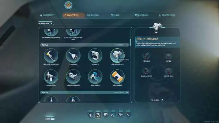 Habitat Builder Recipe