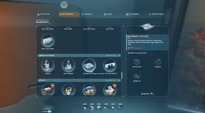 Scanner Station Blueprint