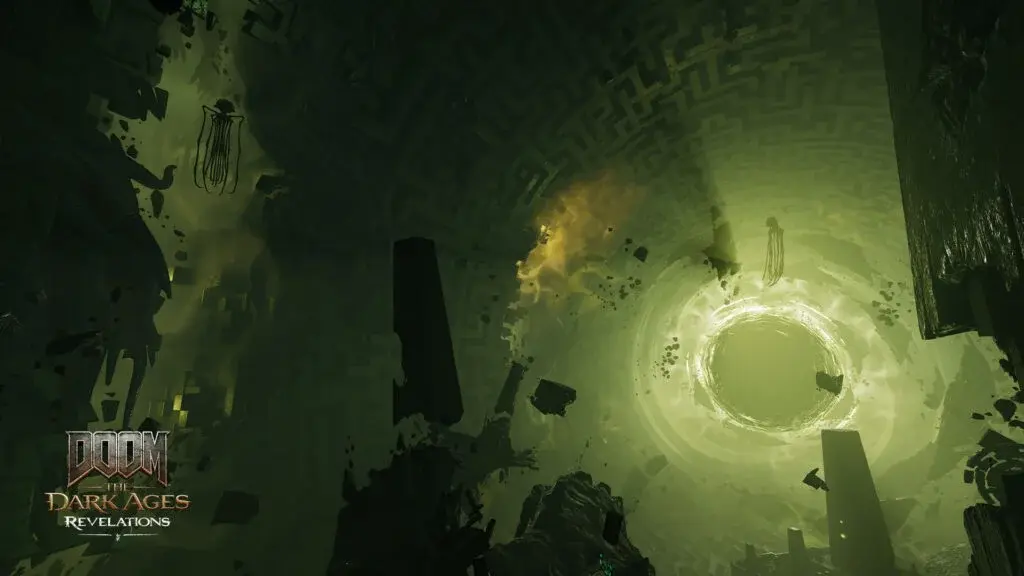 Hell's Core frozen wasteland with ice caverns
